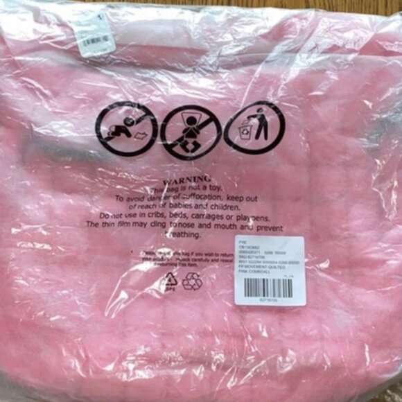 Free People FP Movement Quilted Carryall Pink Bubblegum  - FACTORY SEALED - Picture 6 of 17